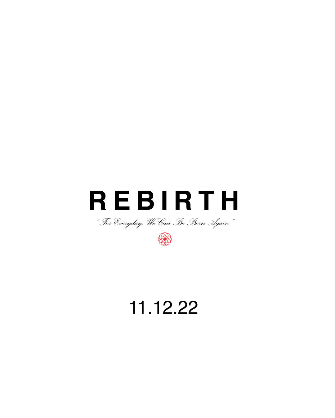 "REBIRTH" TEE